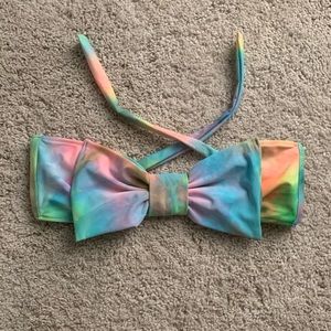 Lolli swim. Size small tie dye bow top